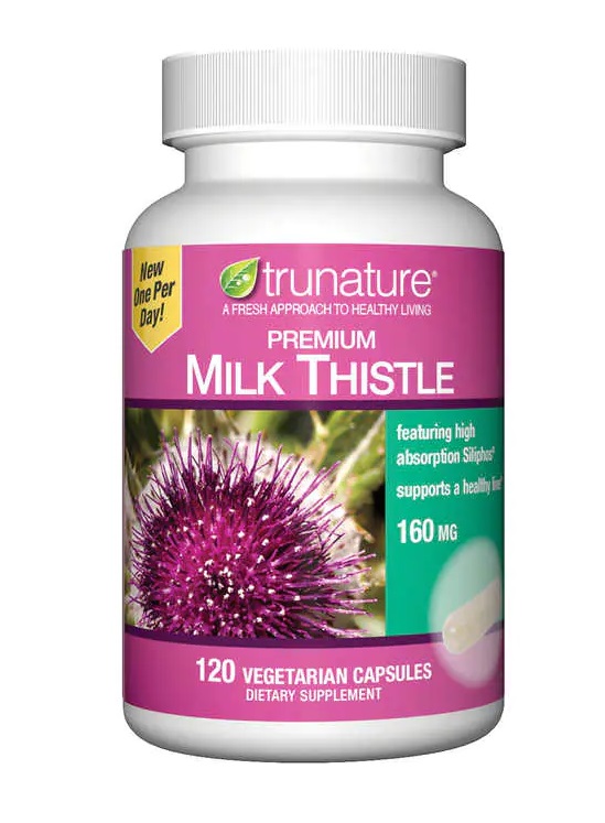 TruNature Premium Milk Thistle 160 mg - 120 Vegetarian Cap
